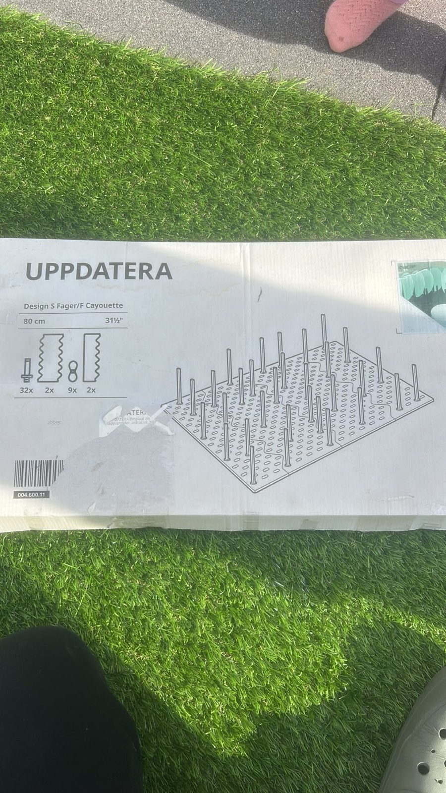 IKEA Uppdatera Houder Glazen Borden - Nieuw in doos, Bordenrek, IKEA, Ophalen of Verzenden, Metaal