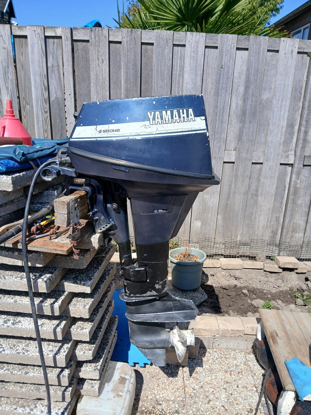 loop of sloop Yamaha 9.9pk 4-takt langstaart buitenboordmoto, Ophalen of Verzenden, Gebruikt