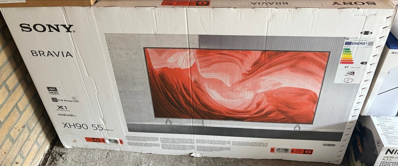 Sony Bravia 55 inch 4K LED Smart TV met muurbeugel, LED, Ophalen of Verzenden, Zo goed als nieuw, 4k (UHD)