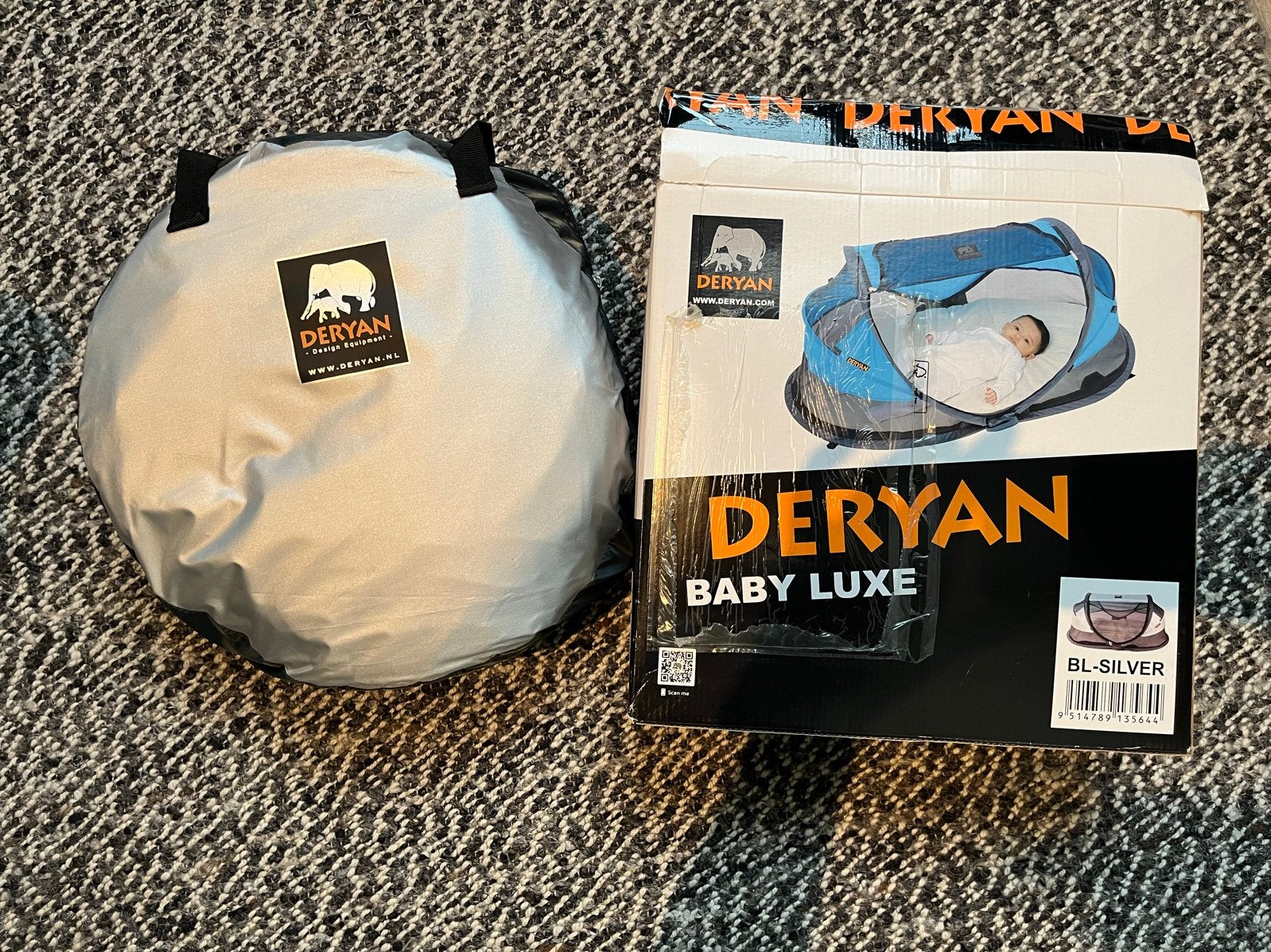 Deryan Baby Luxe Reisbedje - Nieuwstaat, Ophalen of Verzenden, Zo goed als nieuw, Reisbedje
