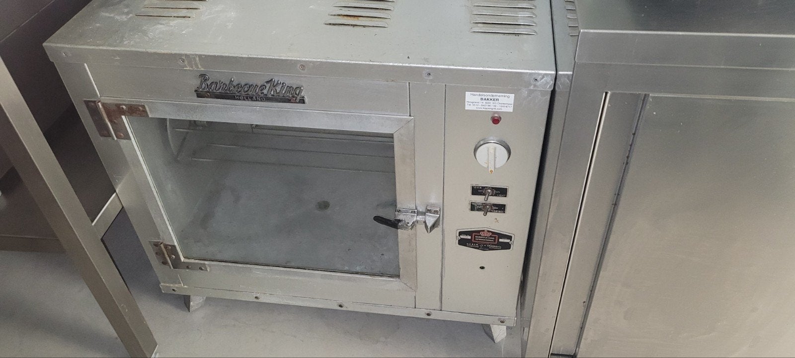 Barbecue King Horeca kippengrill, Ophalen, 60 cm of meer, Oven met grill, Vrijstaand