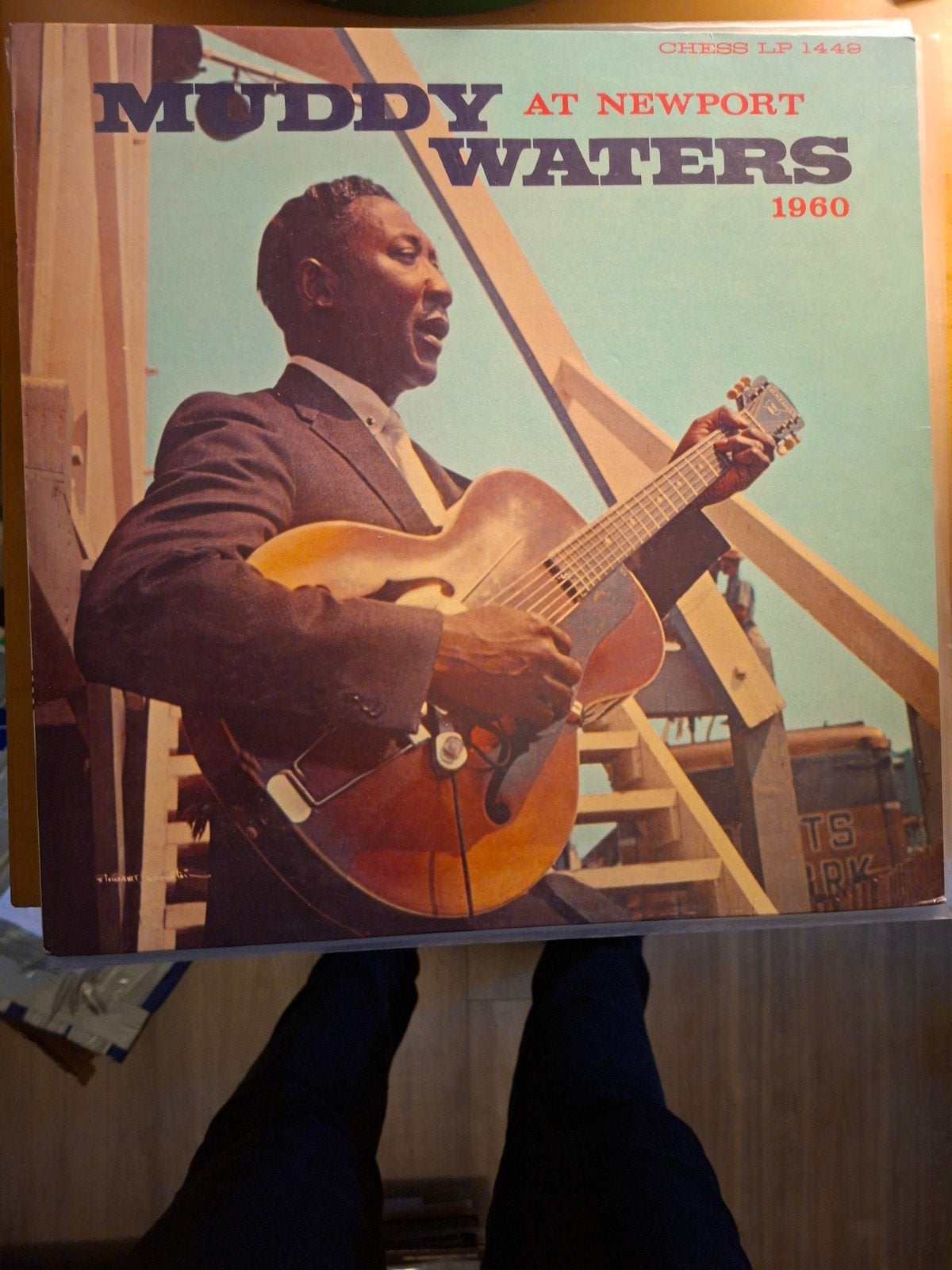 Muddy Waters - At Newport 1960 LP Vinyl, Cd's en Dvd's, Vinyl | Jazz en Blues, LP, Gebruikt, Ophalen of Verzenden, 12 inch