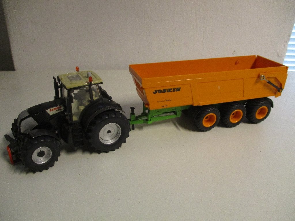 Siku Claas trekker met Joskin kipper, Ophalen of Verzenden, Gebruikt