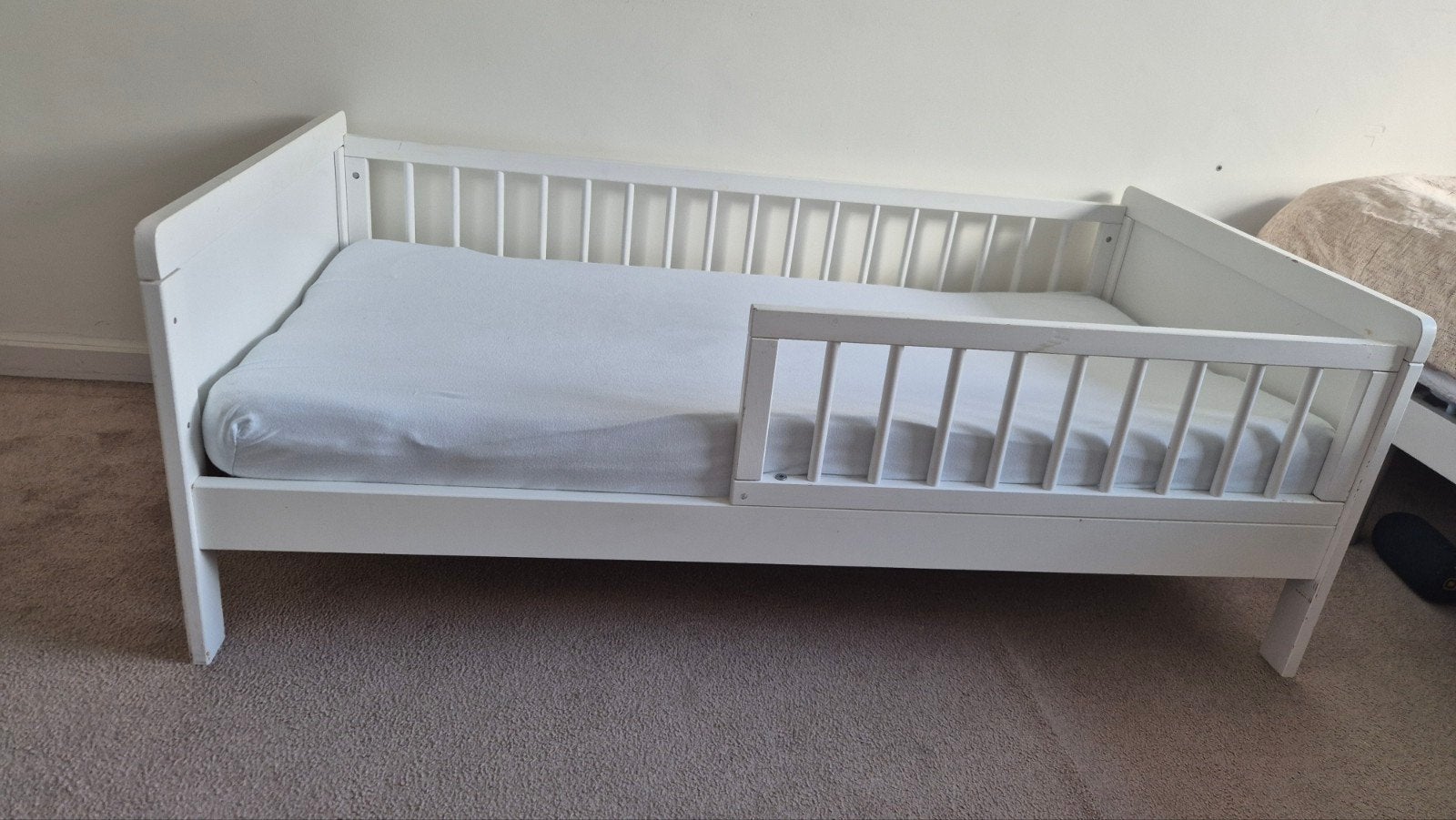 Peuterbed Petite Amelie 70x140 cm met lattenbodem, Gebruikt, 70 tot 85 cm, 140 tot 160 cm, Ophalen