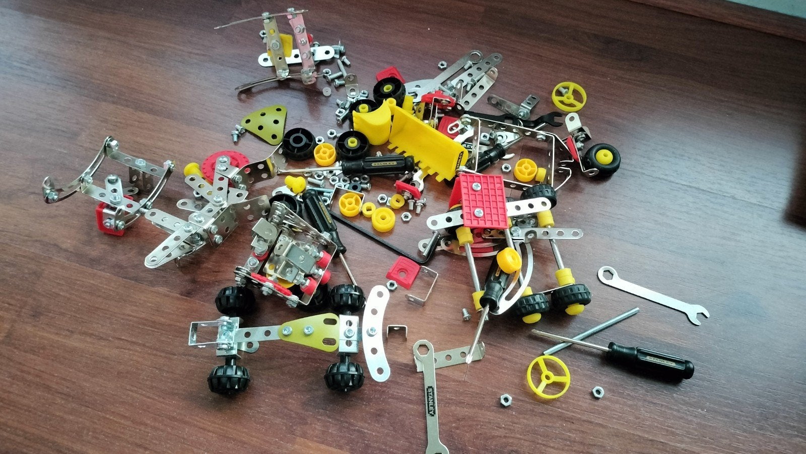 Stanley Meccano Bouwpakket - Diverse Voertuigen, Ophalen of Verzenden, Gebruikt, Overige merken