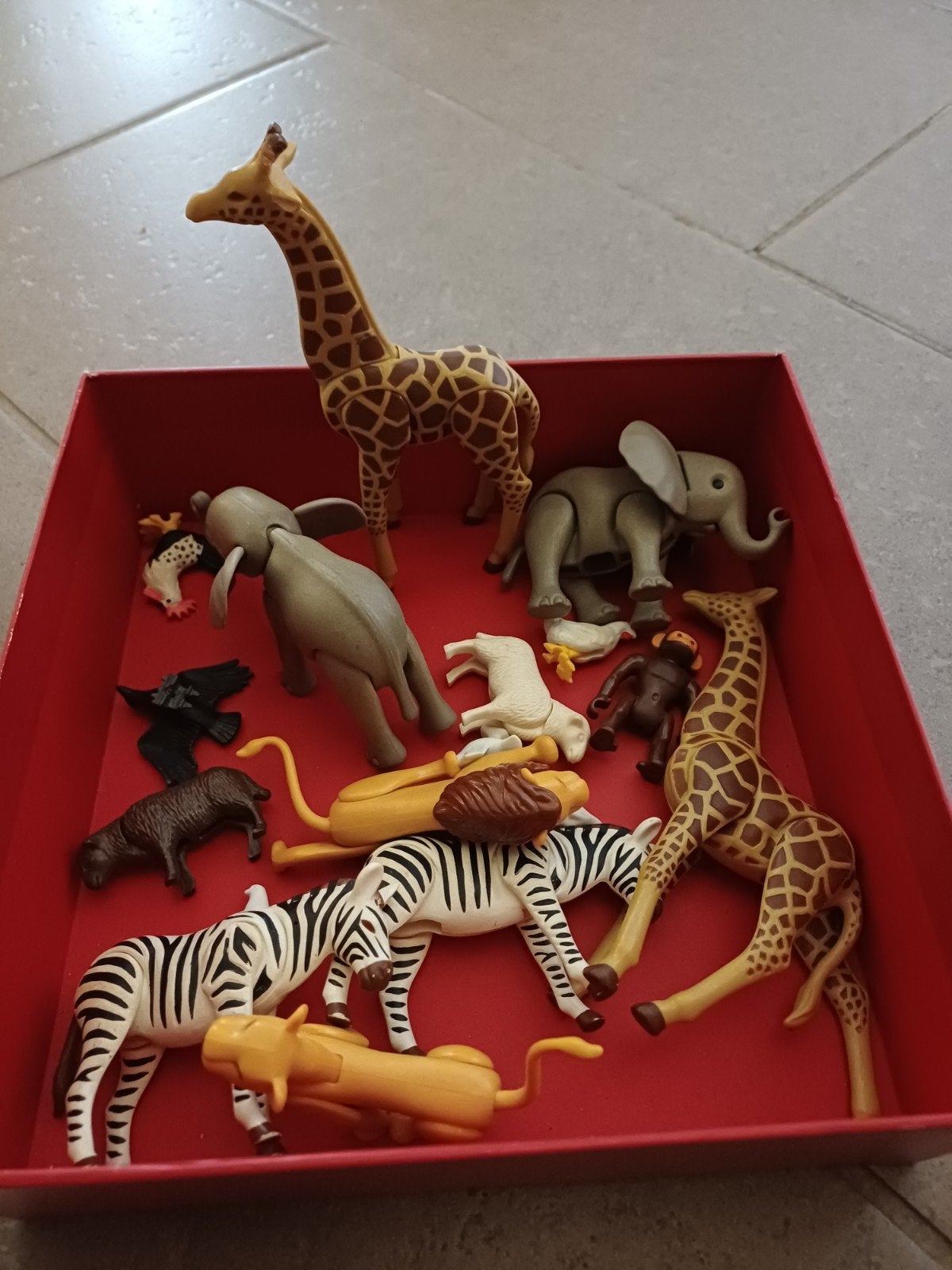 Playmobil Dieren Set: Olifanten, Giraffen, Zebra's en meer, Ophalen of Verzenden, Gebruikt, Jongen of Meisje