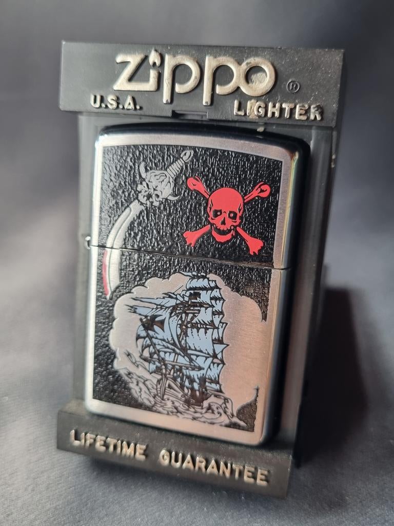 Zippo Pirateship Aansteker 2007, Verzenden, Zo goed als nieuw, Aansteker