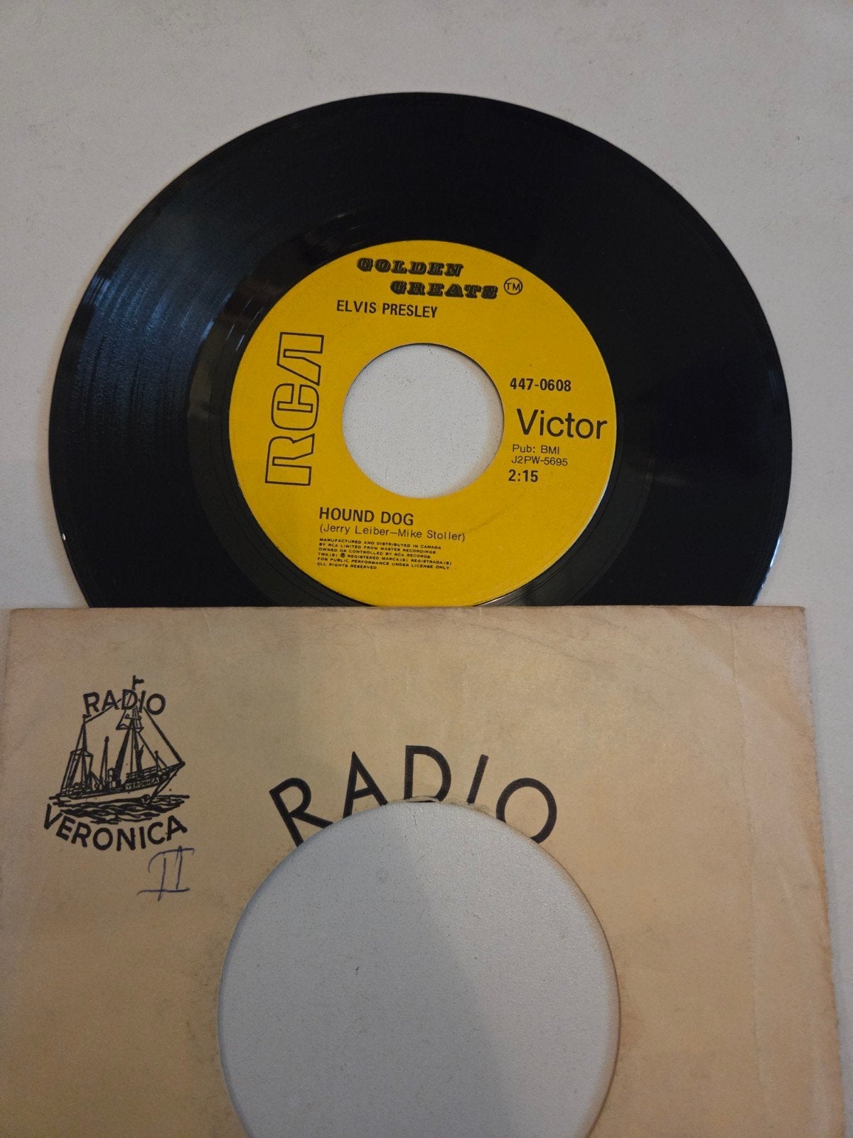 Elvis Presley - Don't Be Cruel / Hound Dog (Single), Gebruikt, Originele persing, 7 inch, Single