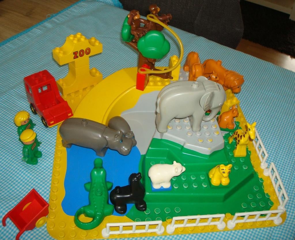 DUPLO dierentuin met veel dieren! Vintage en leuk, Ophalen of Verzenden, Gebruikt, Duplo