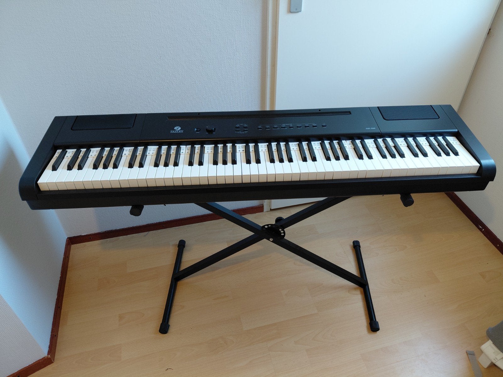 Fazley FSP-500-BK Digitale Piano Starterset (Zwart), Ophalen, Zo goed als nieuw, 88 toetsen, Overige merken