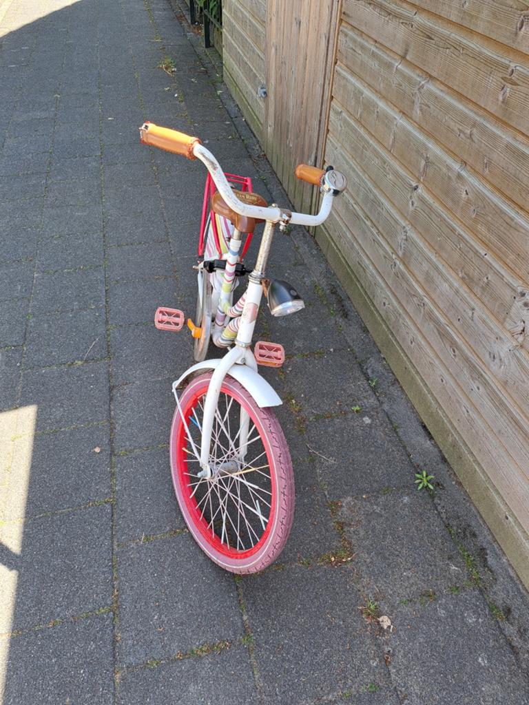 Oillily kinderfiets - 20 inch meiden fiets, Fietsen en Brommers, Terugtraprem, Gebruikt, Ophalen of Verzenden, Handrem