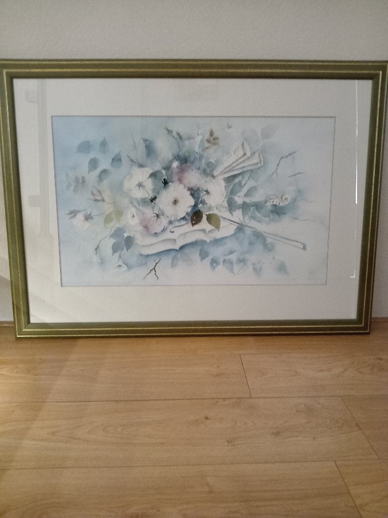 Schilderij van Jan Kooistra, Antiek en Kunst, Ophalen, Achter glas, Stilleven