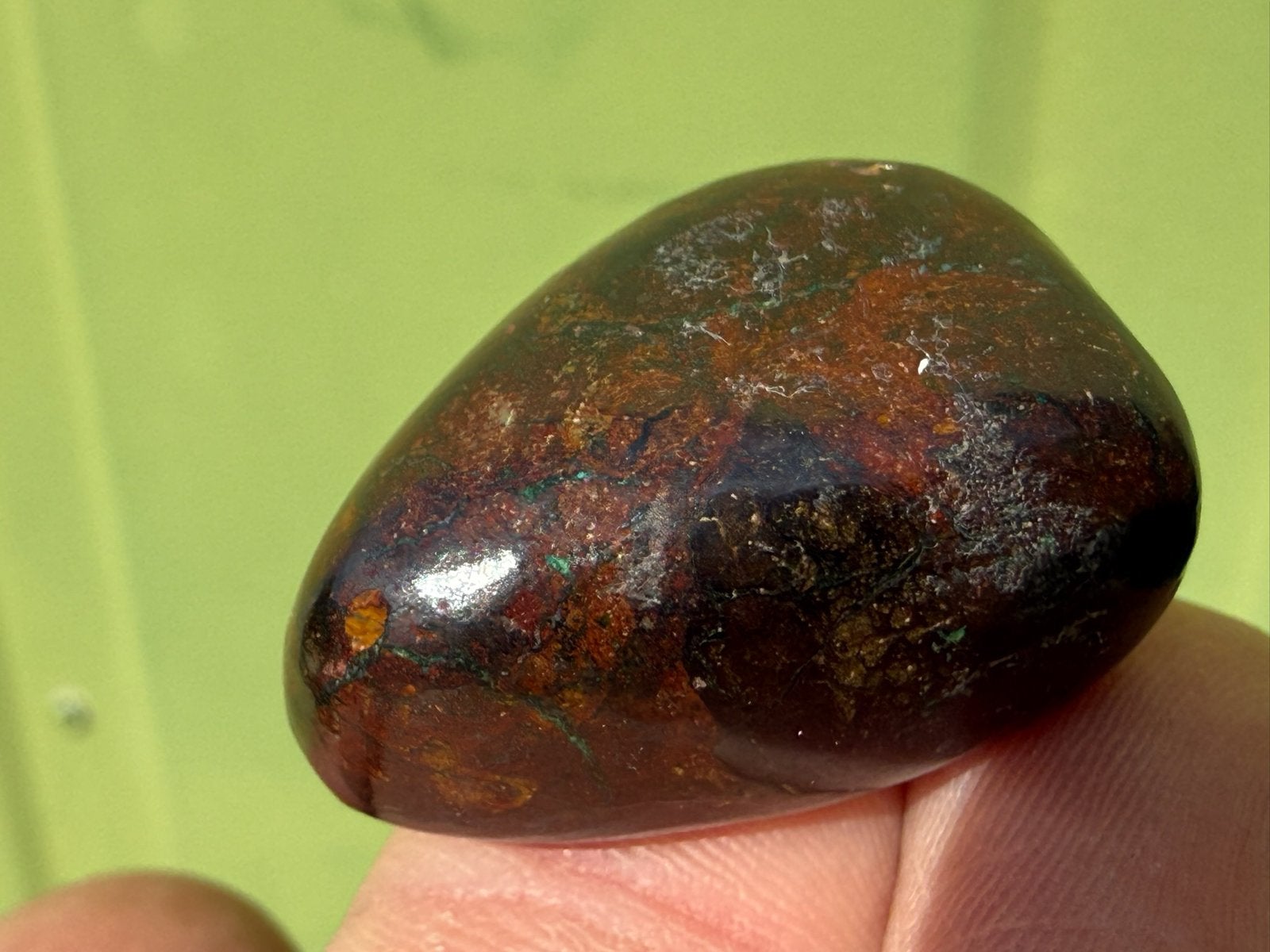 Zeldzame Zariniet broekzaksteen edelsteen mineralen, Ophalen of Verzenden, Mineraal