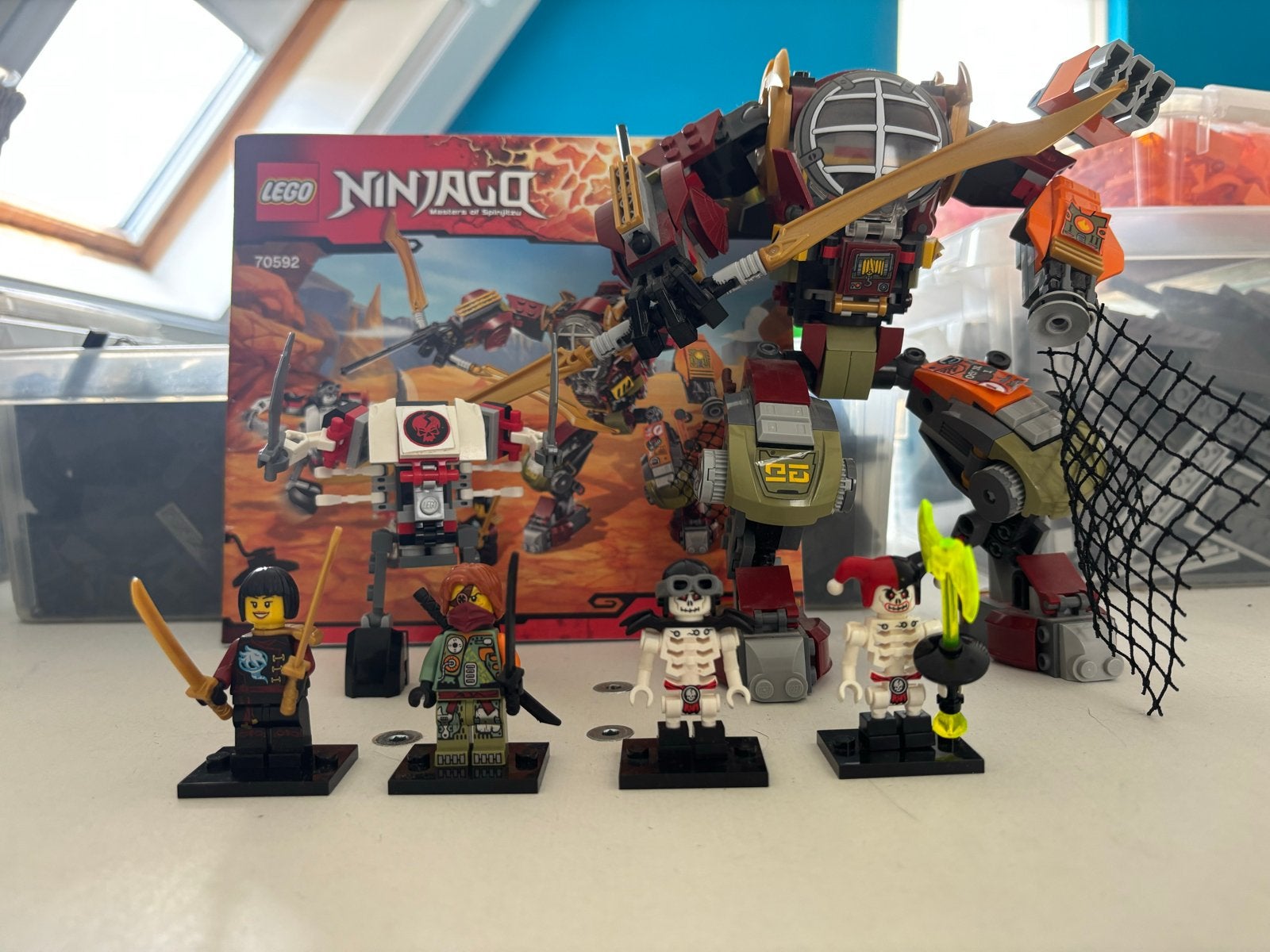 Lego Ninjago 70592 Salvage M.E.C. met minifiguren, Lego, Ophalen of Verzenden, Zo goed als nieuw, Compleet