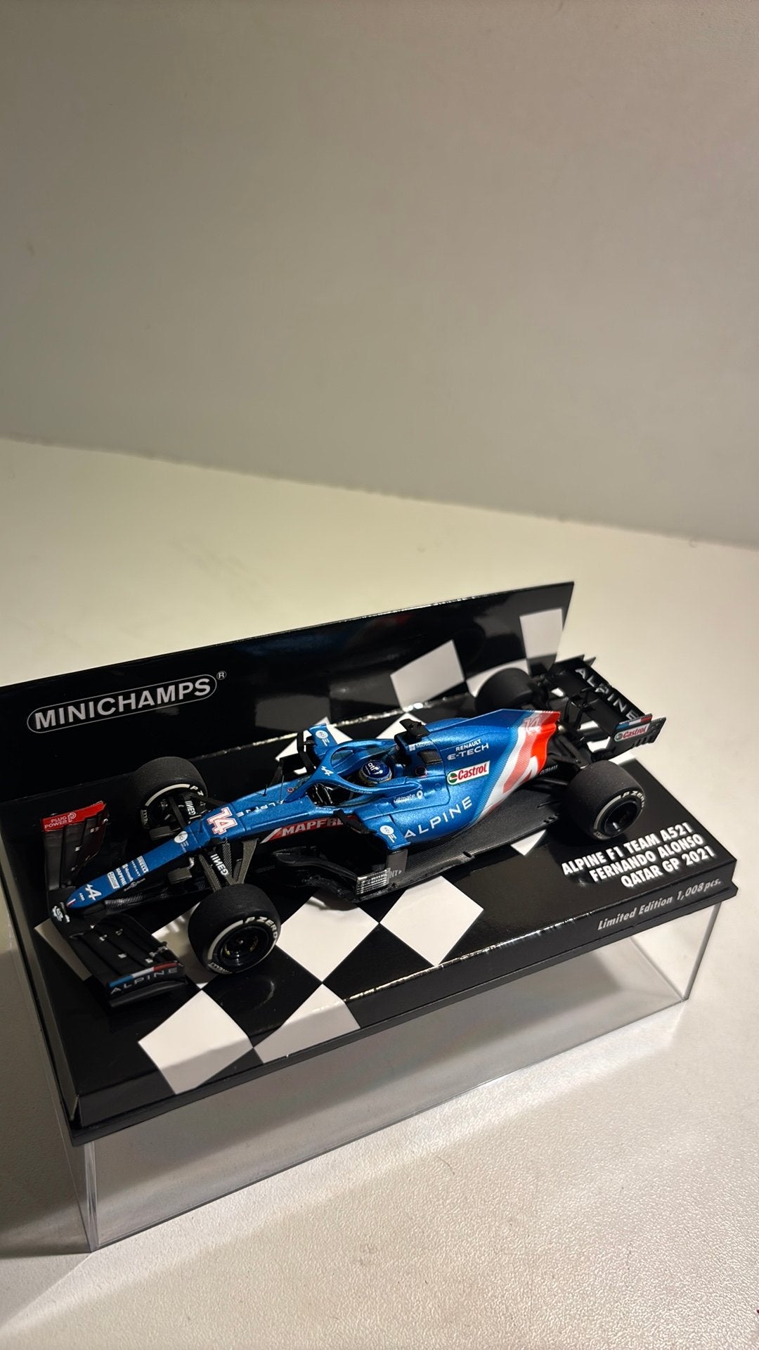 F1 Alpine f1 a521 fernando alonso minichamps 1.43, Auto, Ophalen of Verzenden, MiniChamps, A