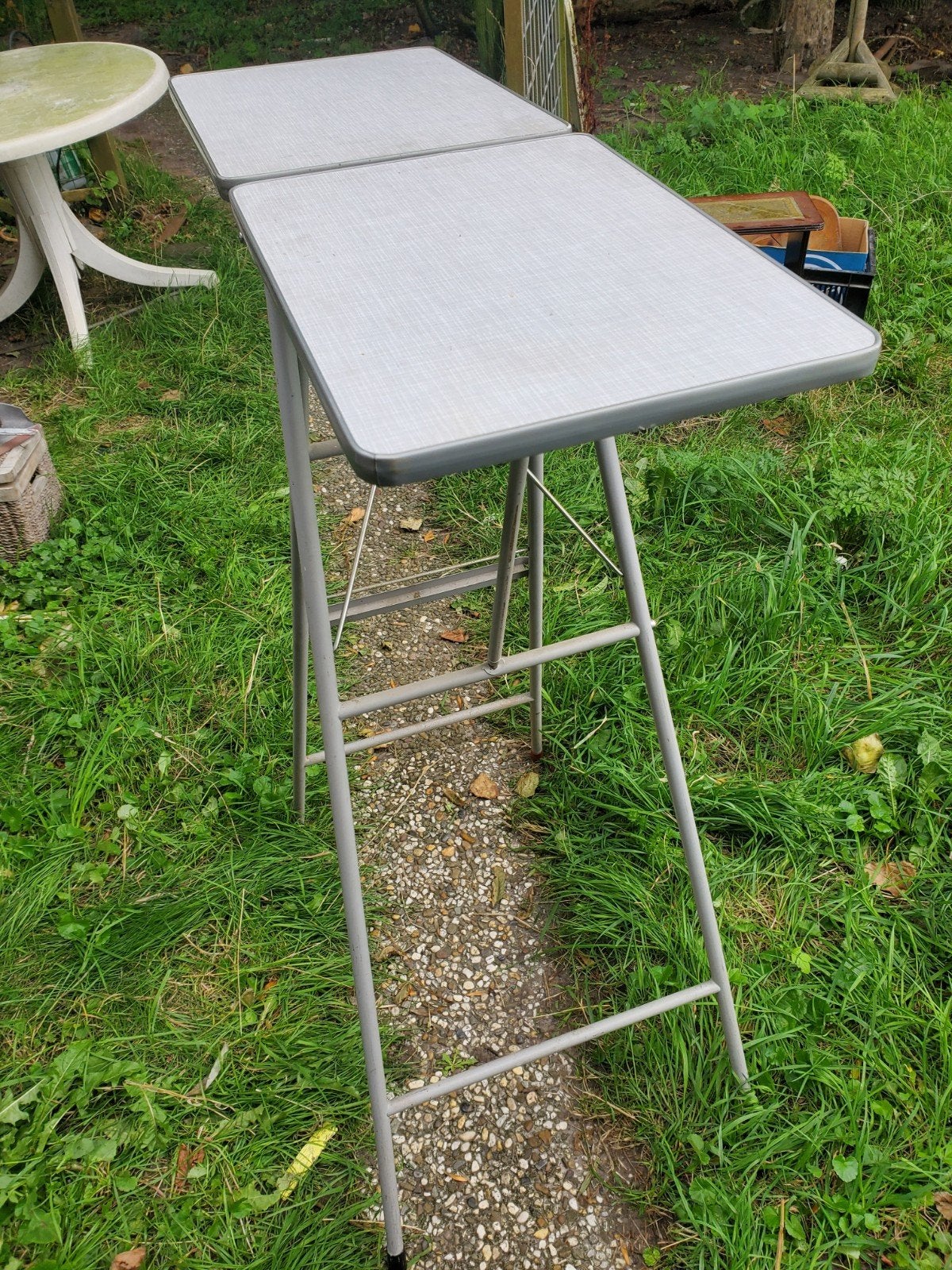Vintage projectietafel, Ophalen, Campingstoel