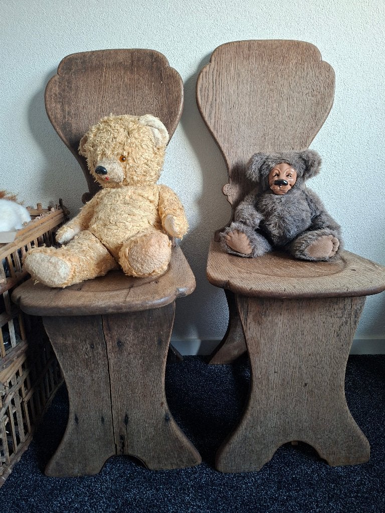 Vintage,  brokante kasteel stoeltjes, Ophalen, Gebruikt