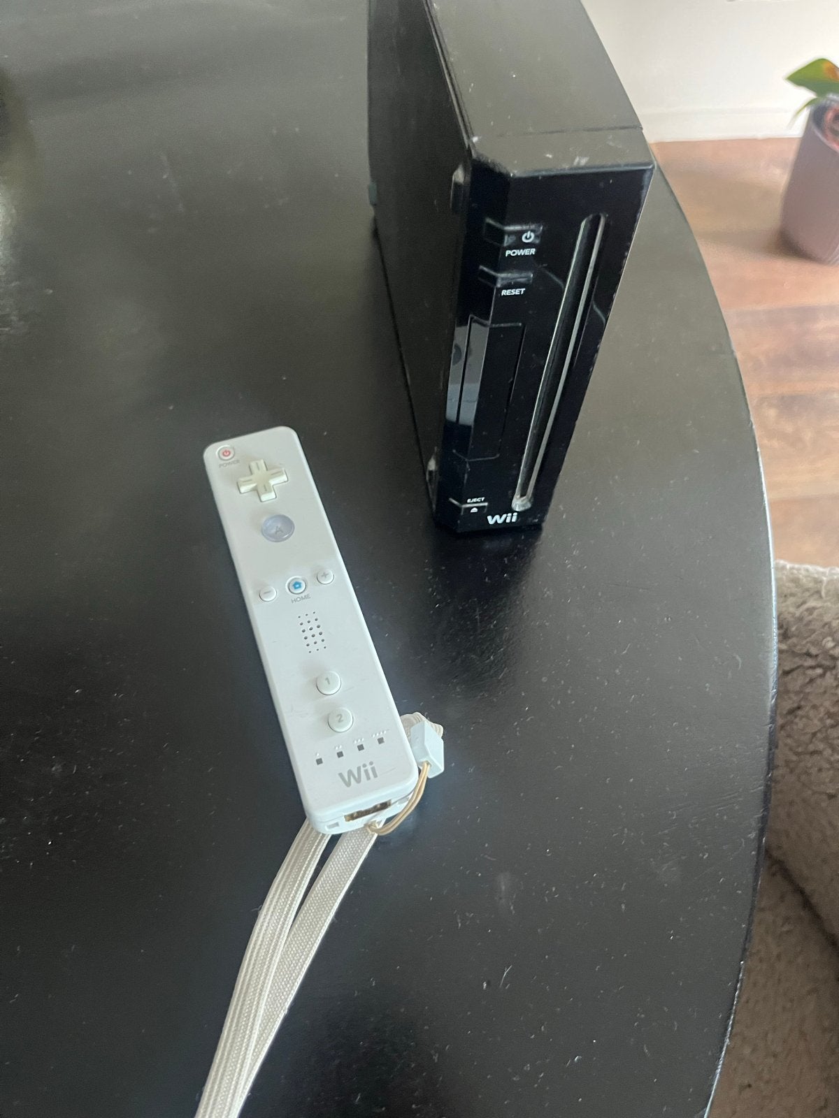 Wii Console Zwart met Controller en 6 Games, Spelcomputers en Games, Ophalen of Verzenden, Gebruikt, Met 1 controller, Met games
