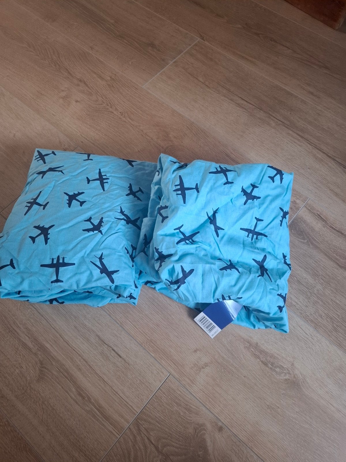 Dekbedovertrek met vliegtuigjes - Blauw, Overige merken, Blauw, Dekbedovertrek, Nieuw