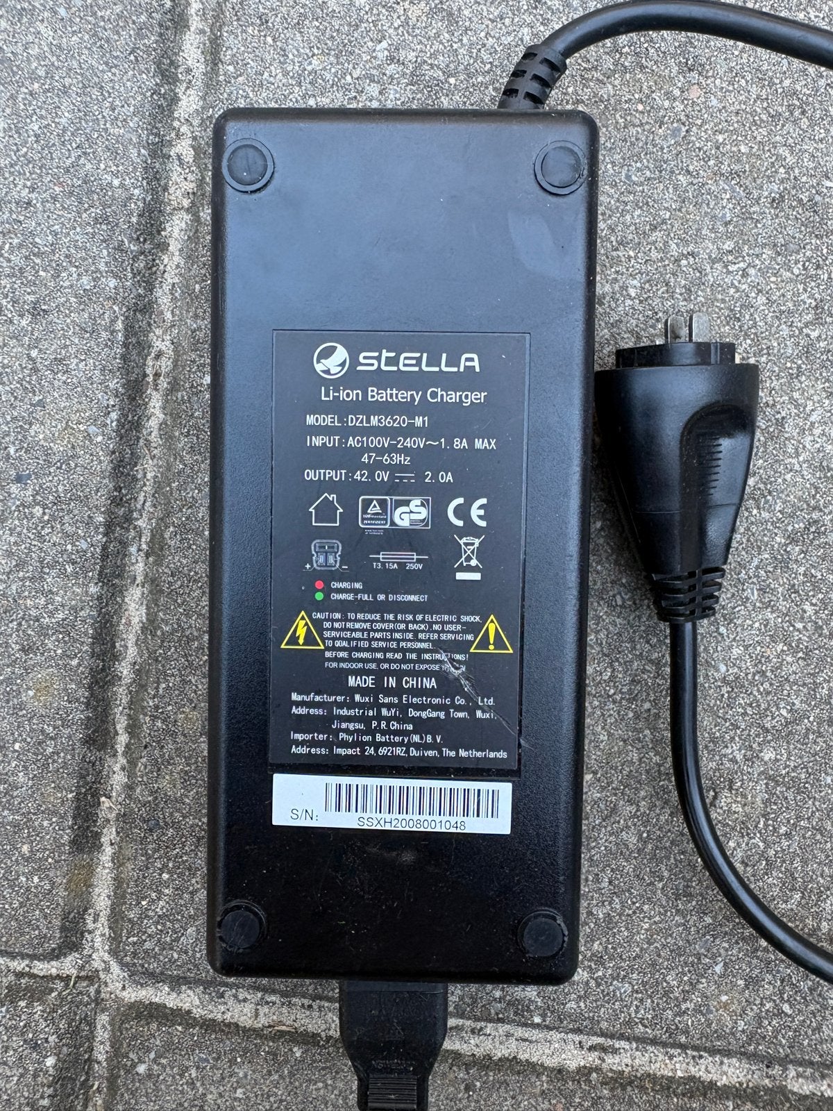 Stella Li-ion Acculader D2LM3620-M1 42.0V 2.0A, Gebruikt