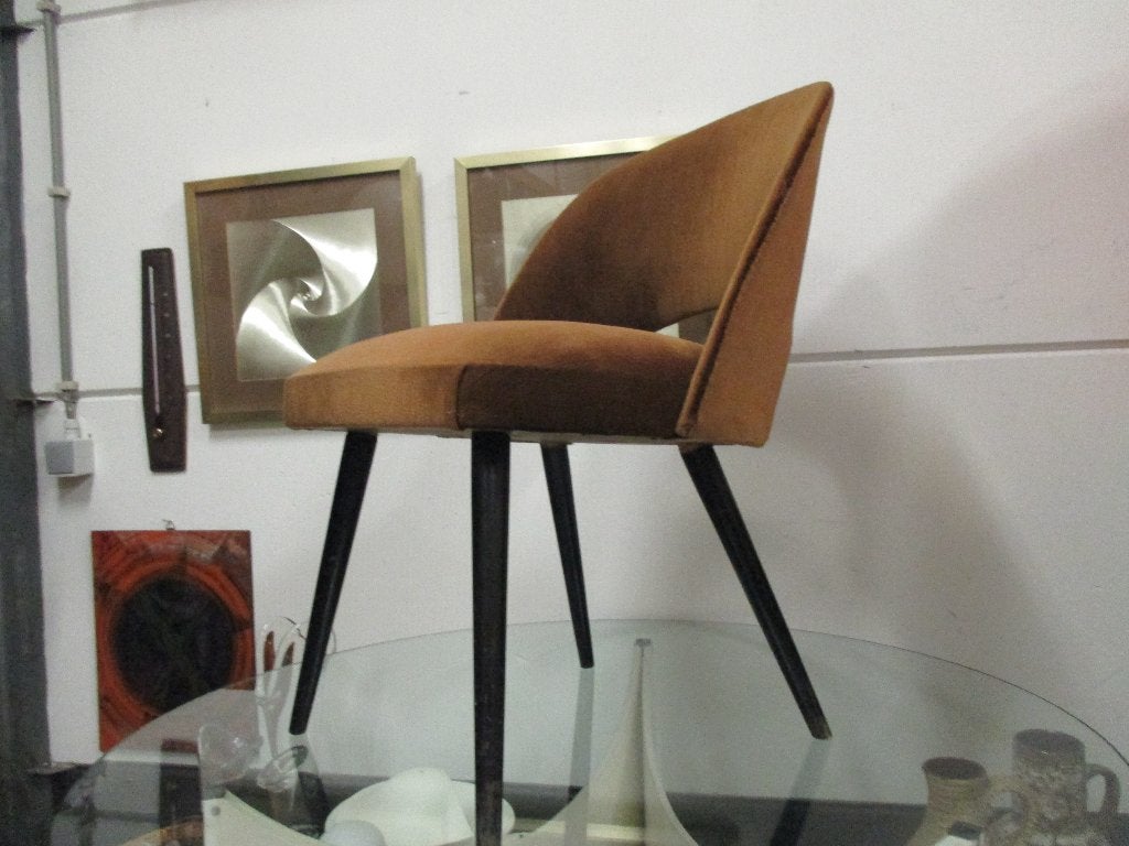 Thonet stoel Oswald Haerdtl vintage design jaren 50 retro, Bruin, ?, Stof, Jaren 50 midcentury design vintage retro 1950s