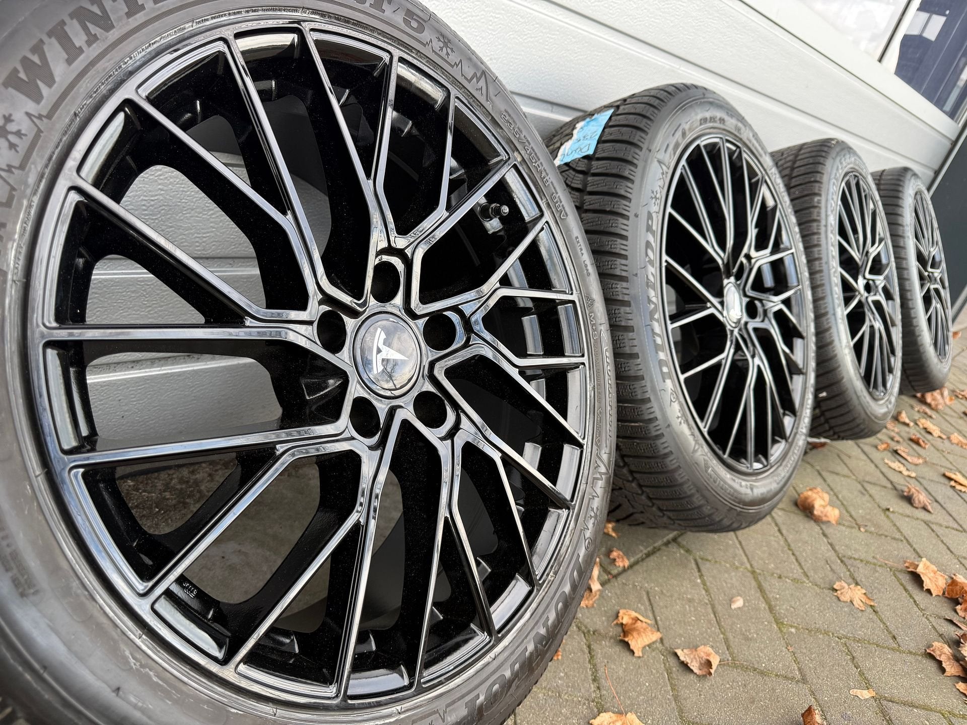 18 inc Tesla Model 3 velgen dunlop banden Bluetooth sensoren, Auto-onderdelen, Banden en Velgen, 18 inch, -, -, Banden en Velgen