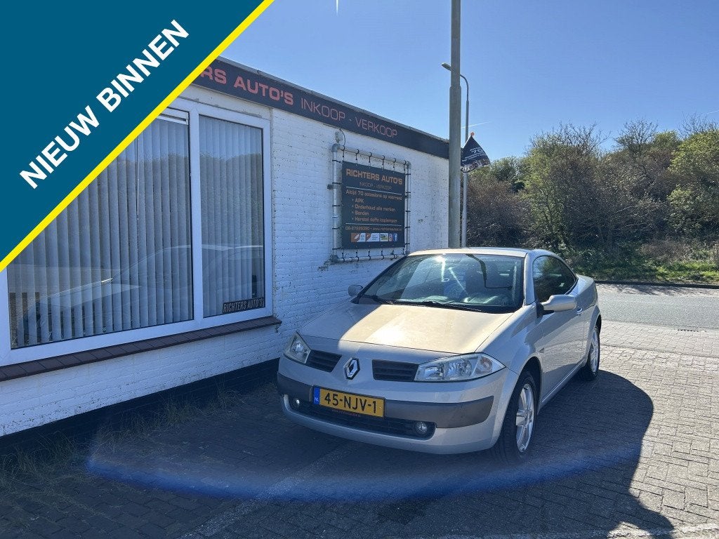 Renault Mégane Coupé-Cabriolet 1.6-16V AuthComf. Apk 08-27, Voorwielaandrijving, Stof, 4 cilinders, Cabriolet
