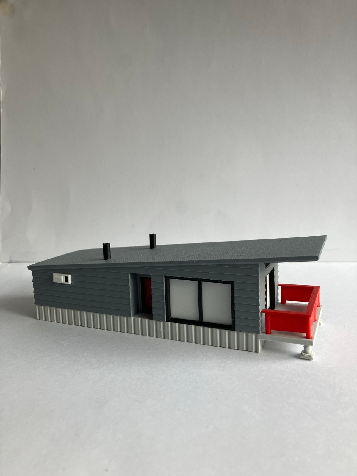 H0 Scenery: Moderne Vakantiewoning met Terras, Hobby en Vrije tijd, Modeltreinen | H0, Overige merken, Gelijkstroom of Wisselstroom