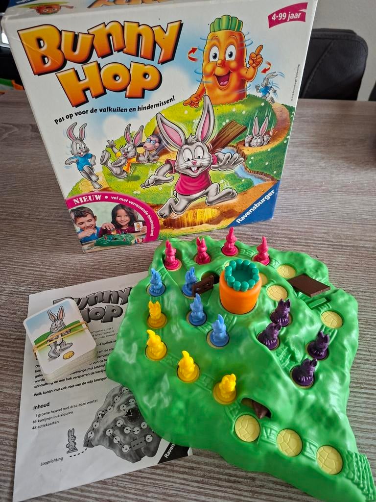 Bunny Hop Bordspel Ravensburger, Drie of vier spelers, Ophalen of Verzenden, Zo goed als nieuw, Ravensburger