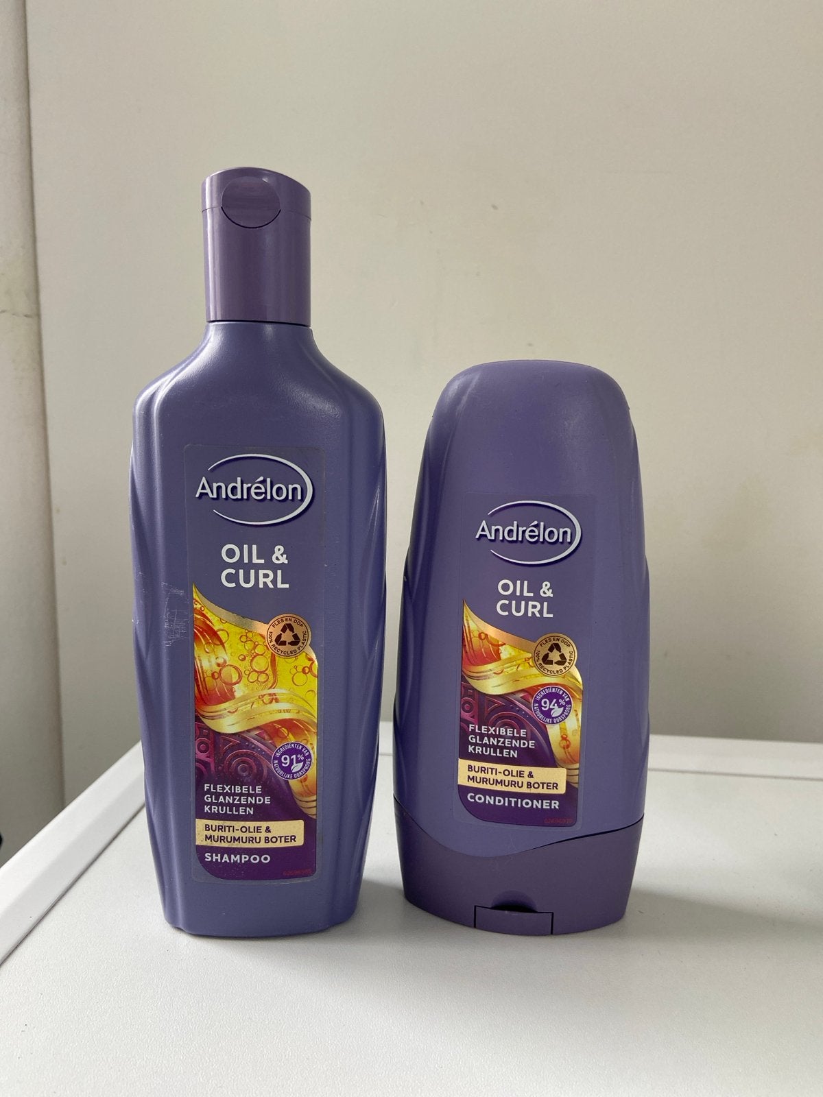 Andrélon Oil & Curl Shampoo (65% vol) en Conditioner (nieuw), Ophalen of Verzenden, Gebruikt, Shampoo of Conditioner