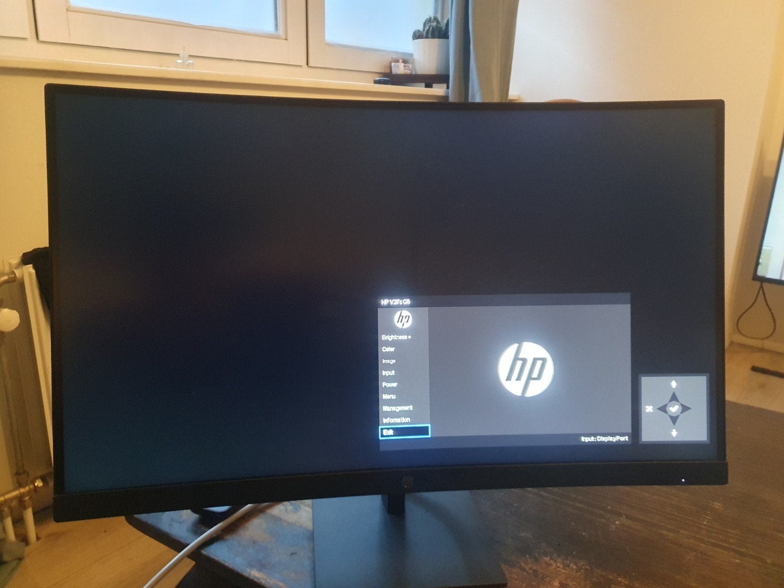 HP V27c G5 Curved 27 inch Monitor, Computers en Software, Curved, Ophalen of Verzenden, Zo goed als nieuw, HP