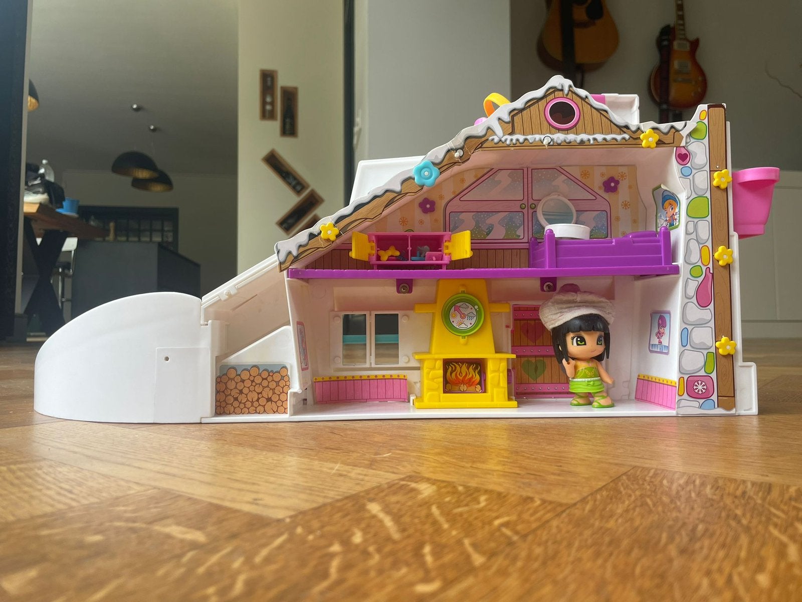 Pinypon winterset, Ophalen of Verzenden, Zo goed als nieuw, Poppenhuis
