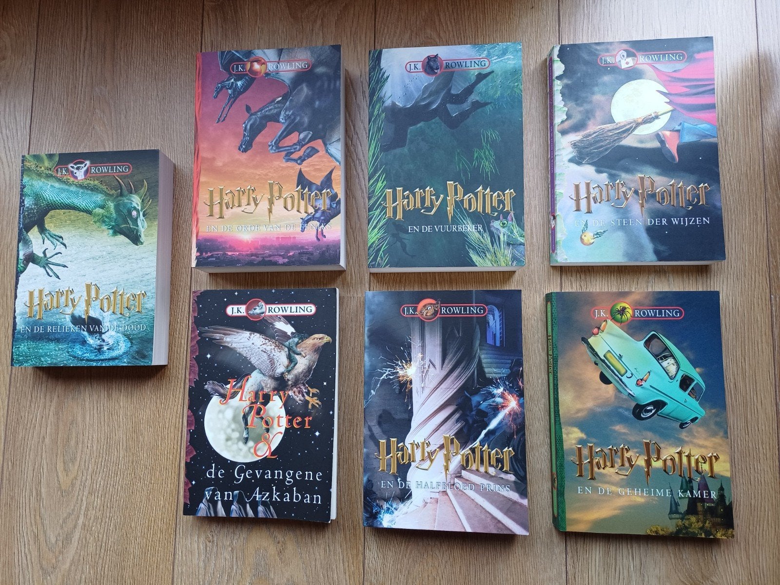 Harry Potter complete serie - 7 boeken J.K. Rowling, Ophalen of Verzenden, Zo goed als nieuw