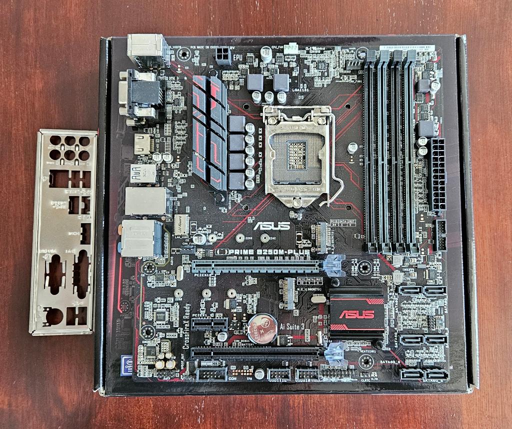 Asus Prime B250M-Plus moederbord, LGA 1151, DDR4, Ophalen of Verzenden, Micro-ATX