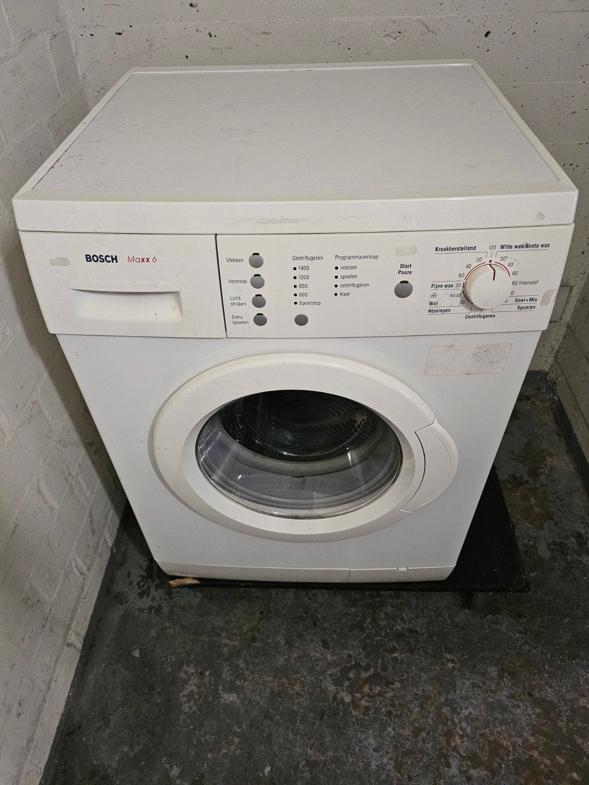Bosch Maxx 6 Wasmachine - Goed Werkend, Witgoed en Apparatuur, Ophalen, Gebruikt, 85 tot 90 cm, 1200 tot 1600 toeren