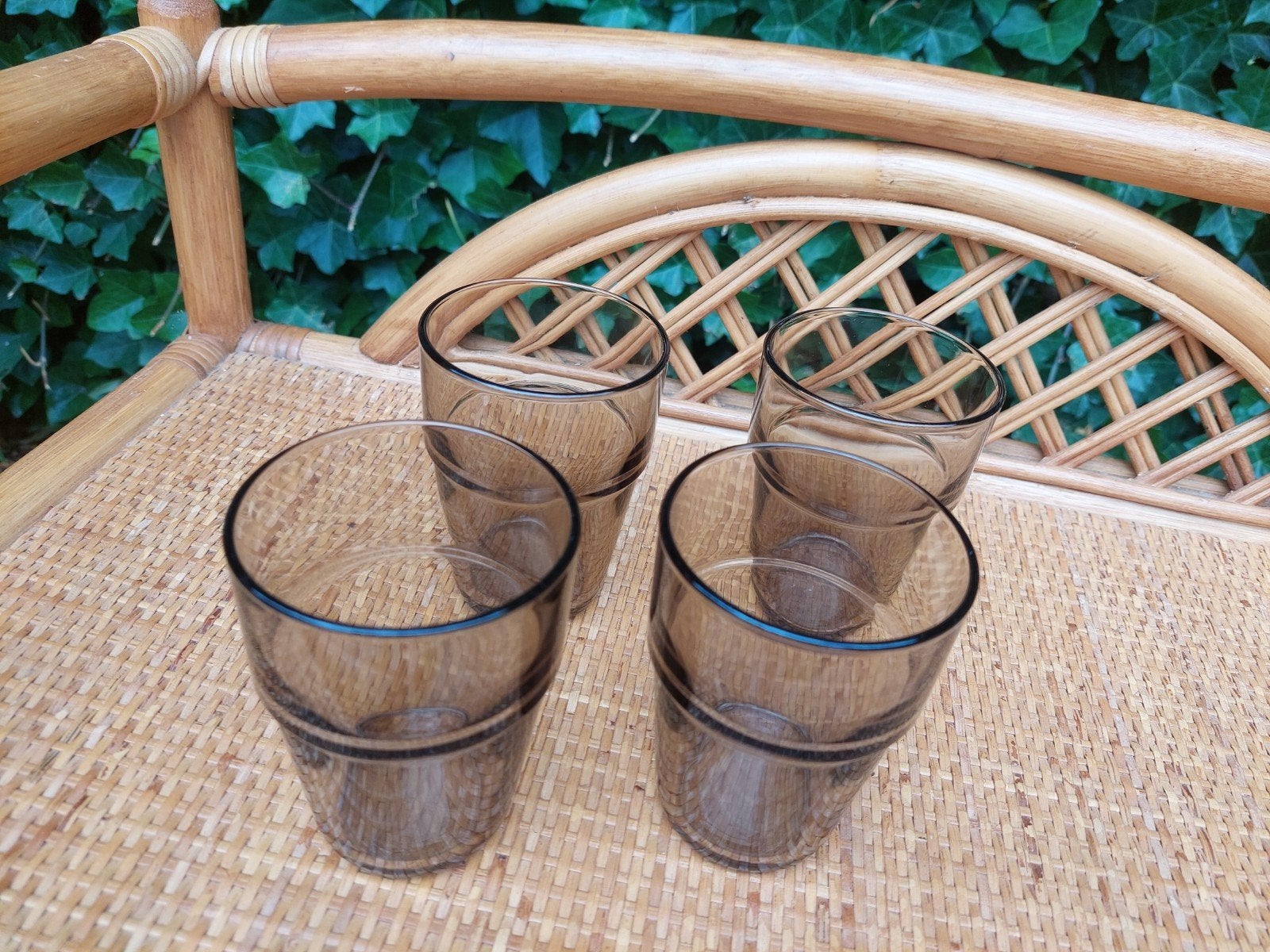 Set van 4 Arcoroc vintage glazen - rookglas, Glas of Glazen, Gebruikt, Overige merken, Vintage