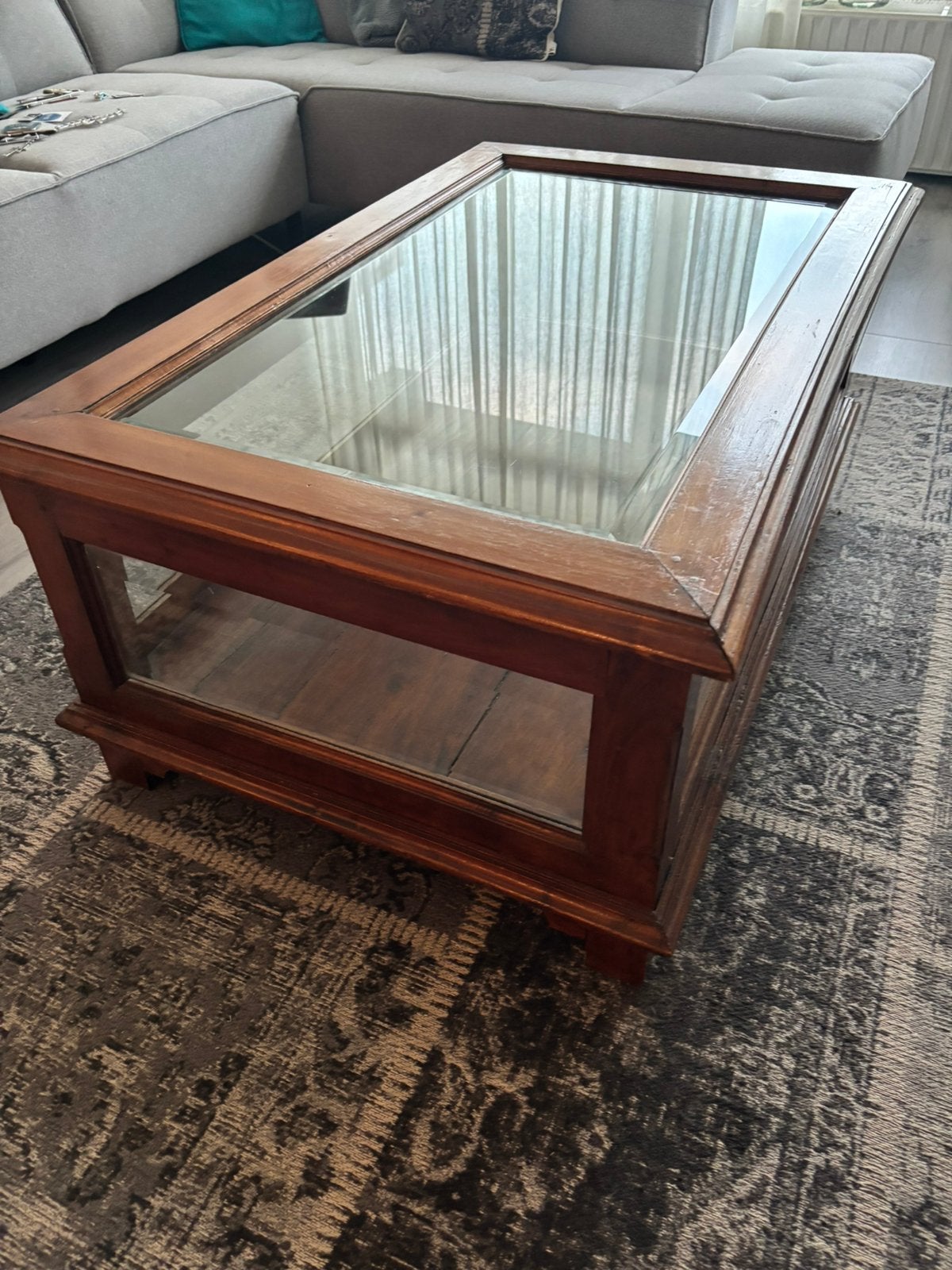 Antieke Vitrinetafel   vitrinekast salonvitrinetafel, Ophalen