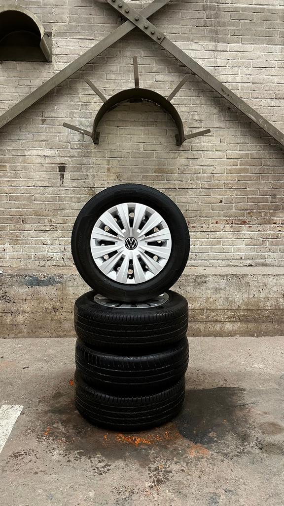 15 inch stalen velgen met zomerbanden, Auto-onderdelen, Banden en Velgen, Ophalen, Gebruikt, 15 inch, -