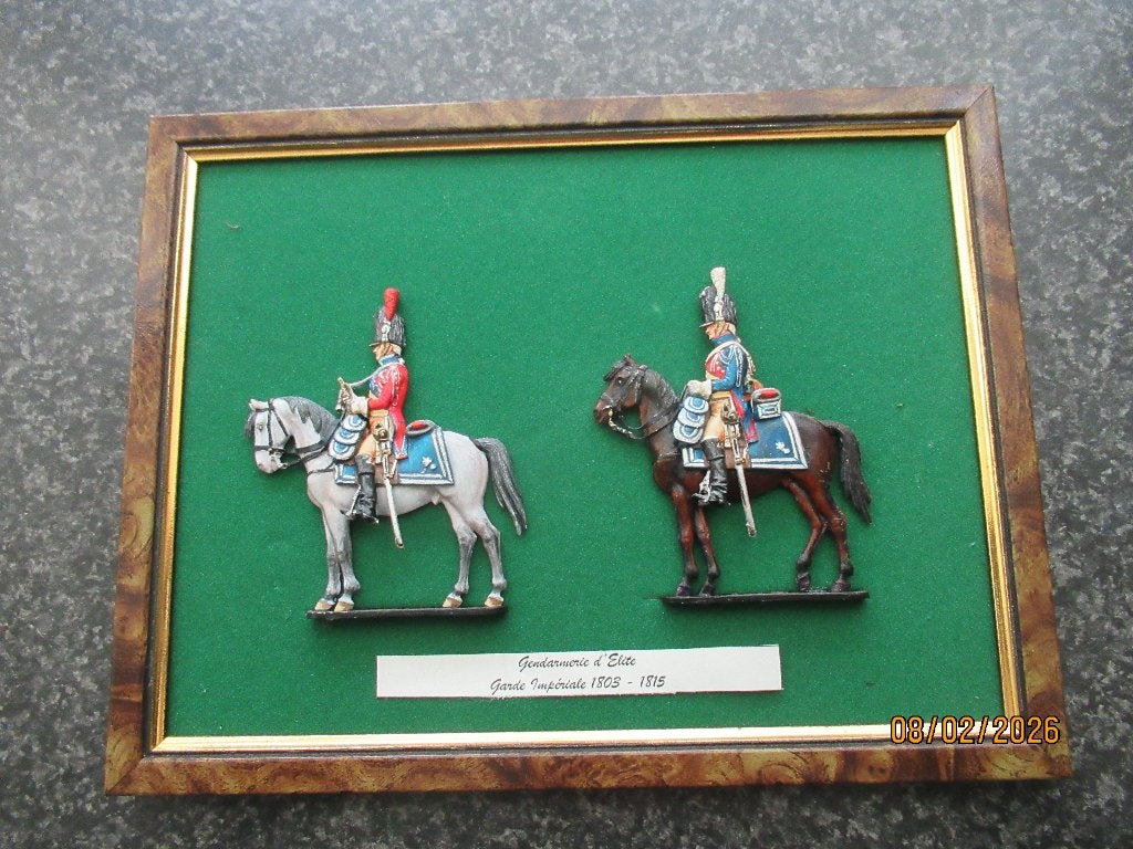 LIJST MET 2 OFFICIEREN TE PAARD-KEIZERLIJKE GARDE- NAPOLEON, Verzamelen, Ophalen of Verzenden, Landmacht, Nederland
