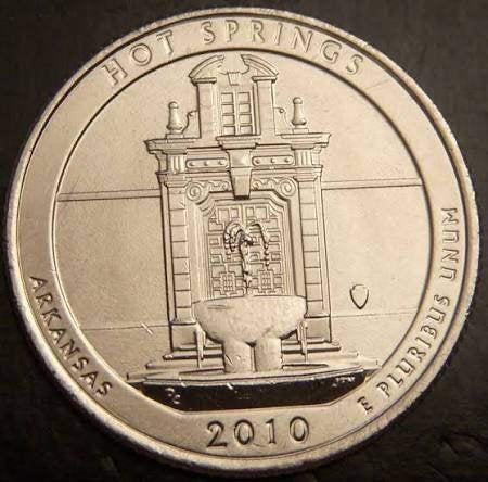 Amerika - Quarter 2010 - Arkansas - Hot Springs, Verzenden, Noord-Amerika, Losse munt