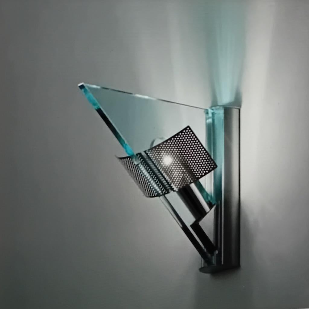 Artimide Icaro wandlamp, Ophalen of Verzenden, Zo goed als nieuw, Glas, Strak/modern