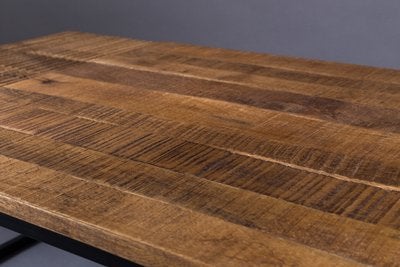 Dutchbone Randi salontafel van mangohout en metaal, Huis en Inrichting, Tafels | Salontafels, Ophalen, 100 tot 150 cm, 50 tot 100 cm