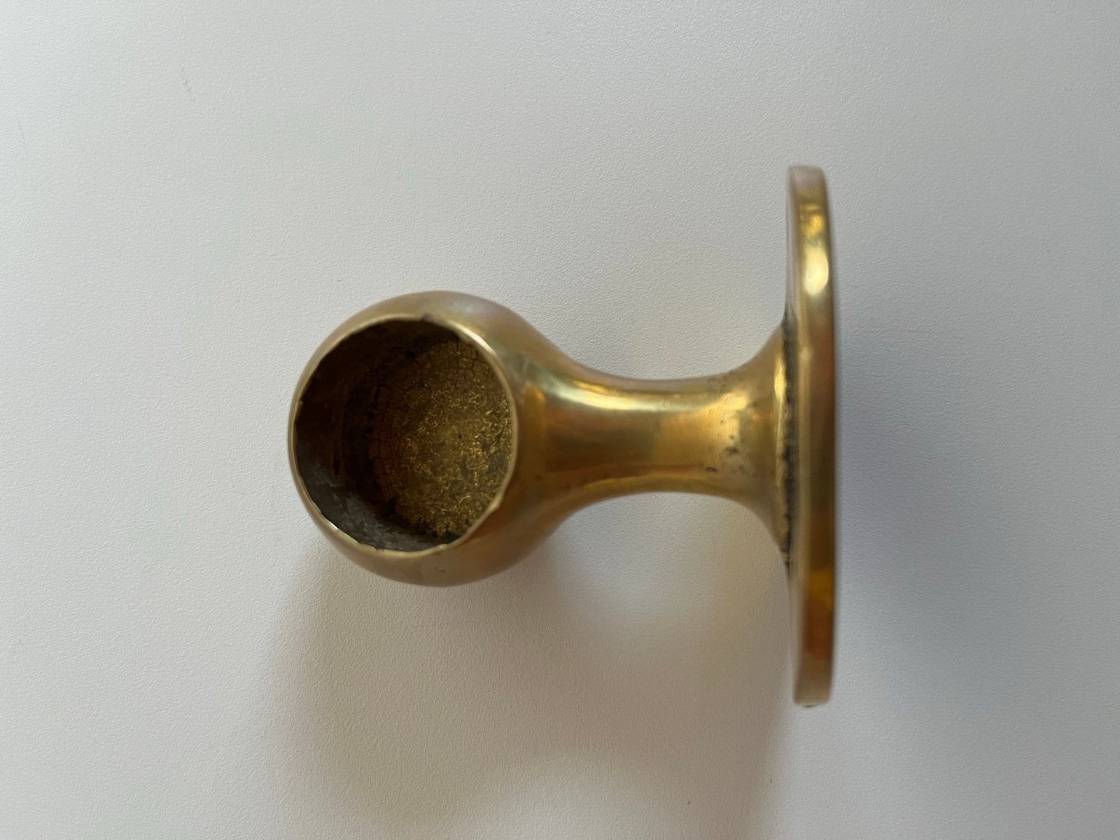 Vintage Koperen Gordijnroede Houder, Ophalen of Verzenden, Koper