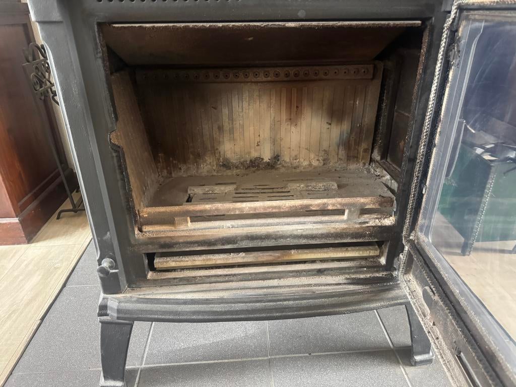 Houtkachel 12kW te koop - Krachtige en sfeervolle warmte, Ophalen, Gebruikt, Vrijstaande haard, Houthaard