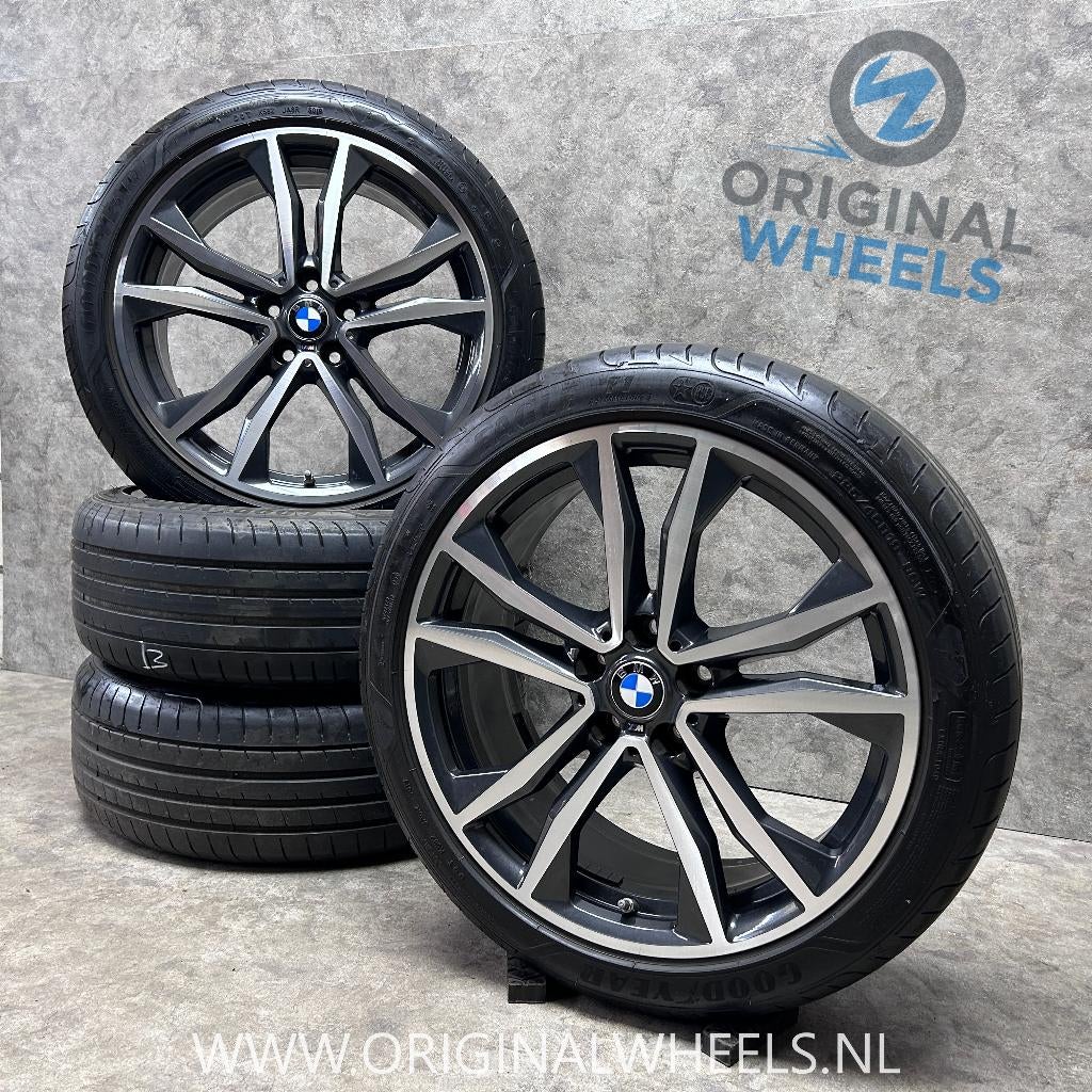 19 inch originele M velgen + zomerbanden BMW X1 X2 715, 19 inch, Gebruikt, Banden en Velgen, Ophalen of Verzenden