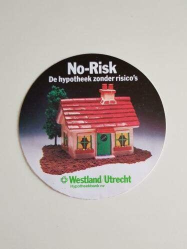 No-risk hypotheek sticker, Verzenden, Nieuw, Bedrijf of Vereniging
