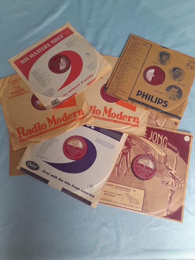 78 toerenplaten bakeliet, Ophalen, Gebruikt, 10 inch, Originele persing