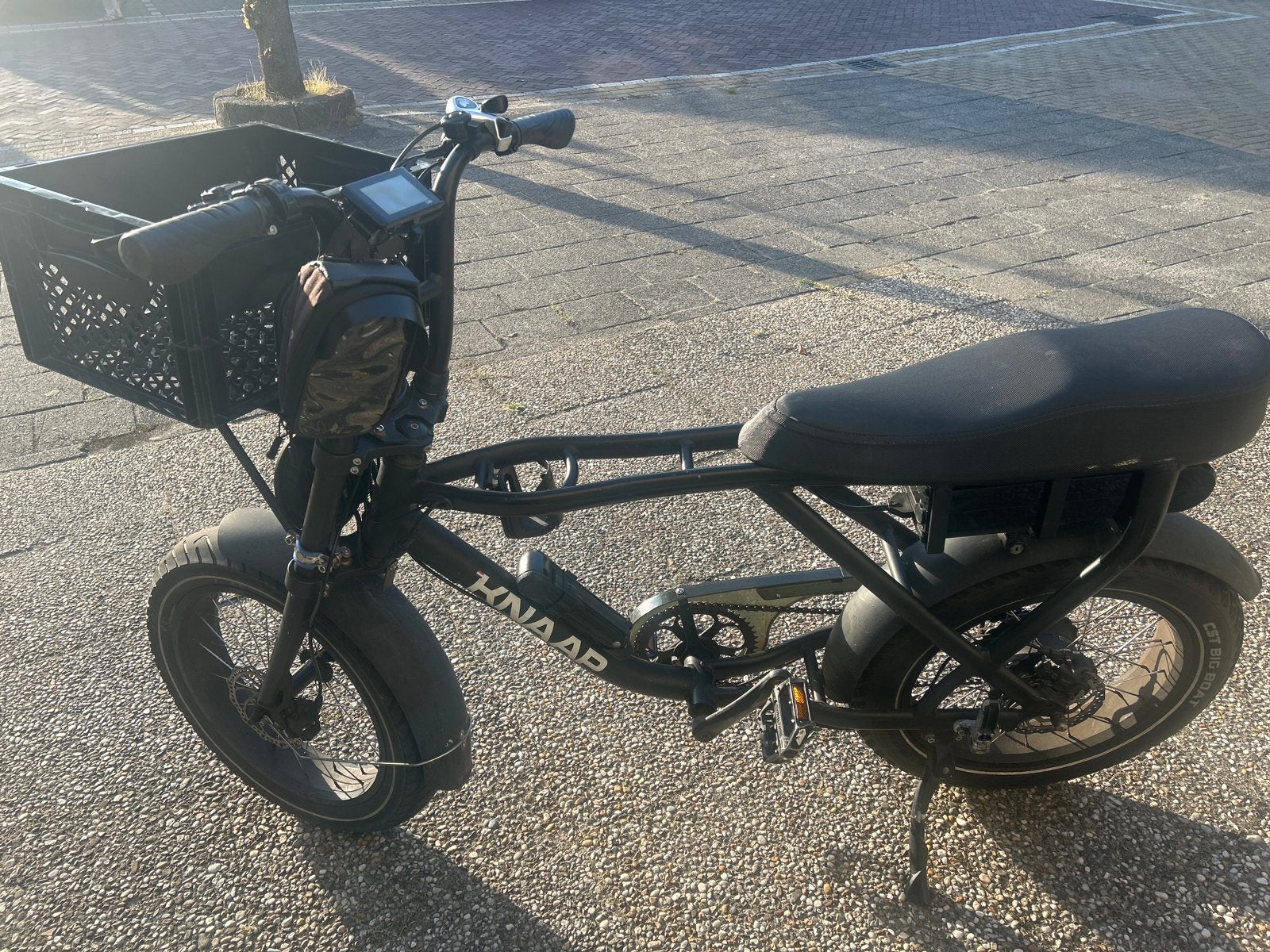 Knaap AMS E-bike - Fatbike met mand, Gebruikt, 51 tot 55 cm, 30 tot 50 km per accu, Ophalen