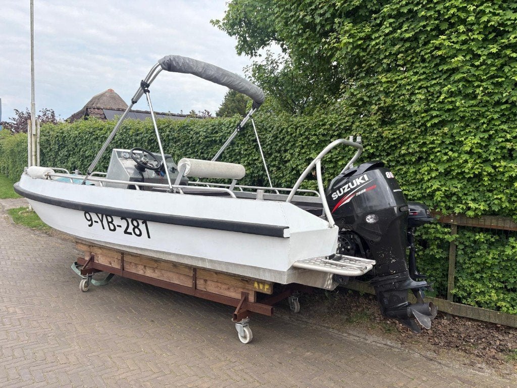 van Vossen Twister 550 met Suzuki 80 pk, Watersport en Boten, Gebruikt, Buitenboordmotor, Aluminium, 2.00 meter