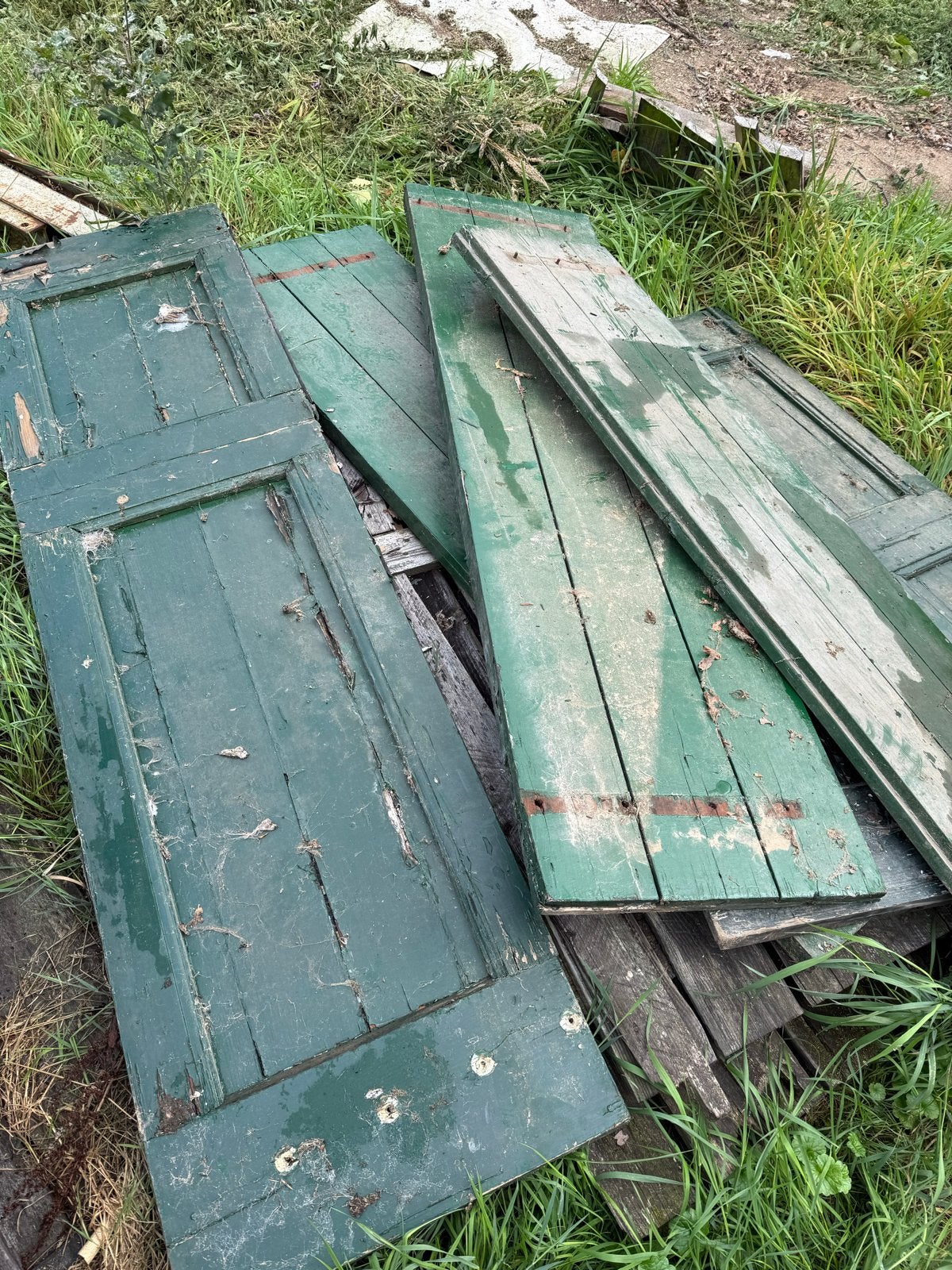 Oude houten luiken, Ophalen, Gebruikt, Minder dan 80 cm, Overige typen